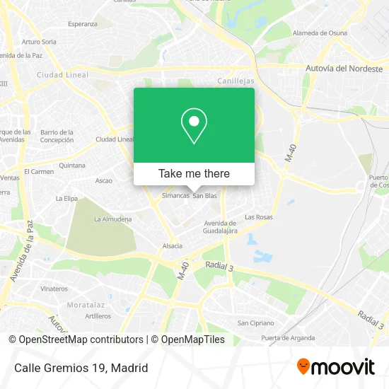 Calle Gremios 19 map