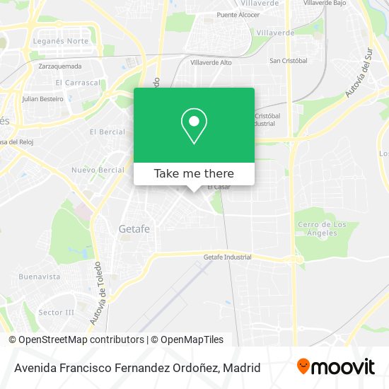 mapa Avenida Francisco Fernandez Ordoñez