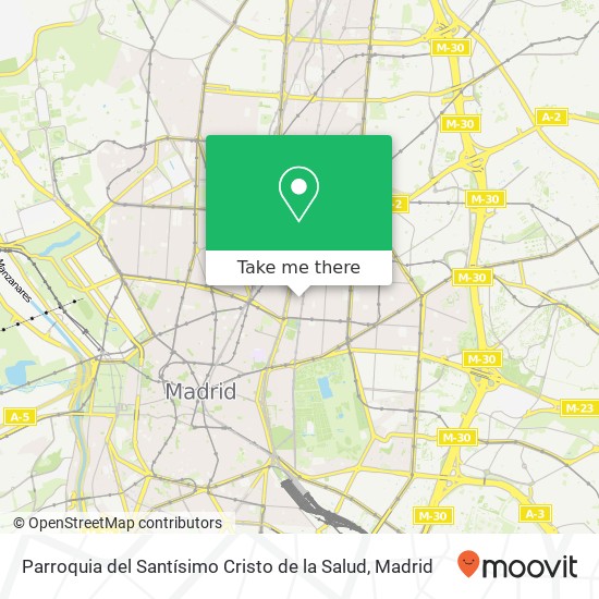 Parroquia del Santísimo Cristo de la Salud map