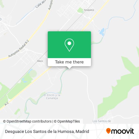 Desguace Los Santos de la Humosa map