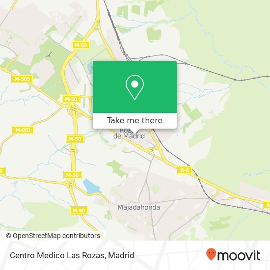 Centro Medico Las Rozas map