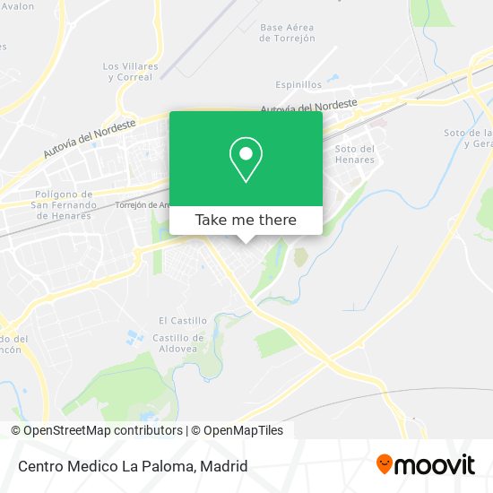 mapa Centro Medico La Paloma