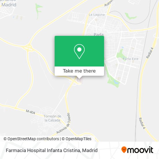 mapa Farmacia Hospital Infanta Cristina