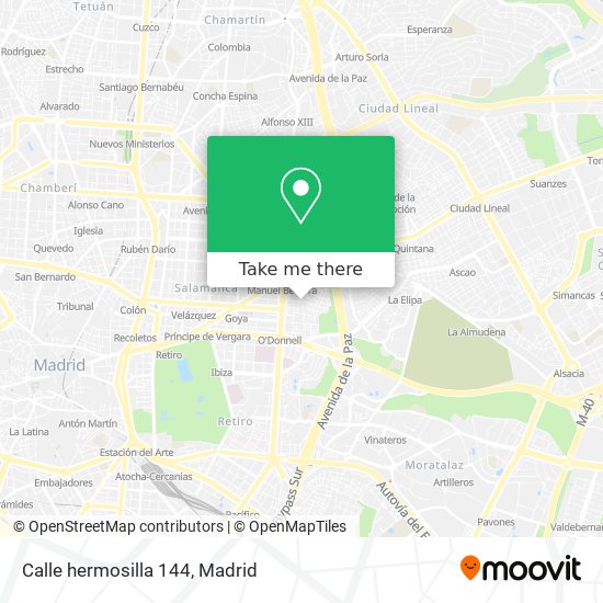 mapa Calle hermosilla 144