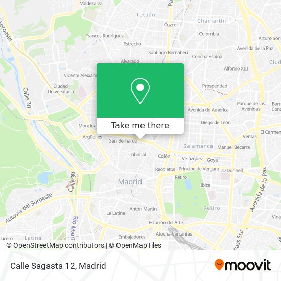 Calle Sagasta 12 map