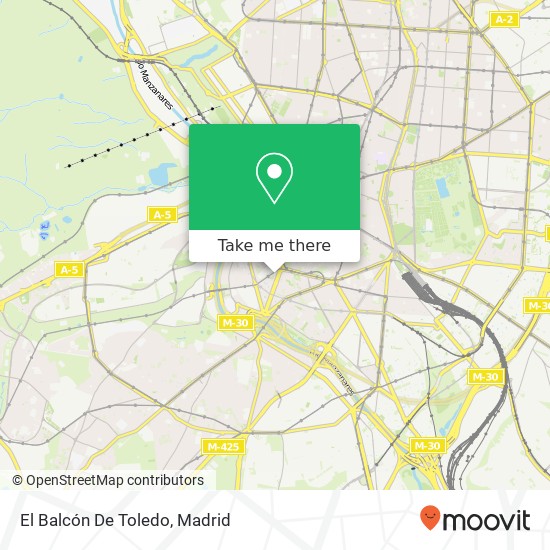 El Balcón De Toledo map