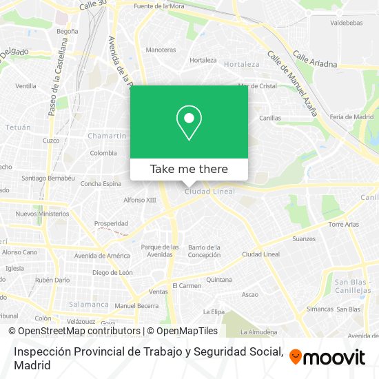 Inspección Provincial de Trabajo y Seguridad Social map