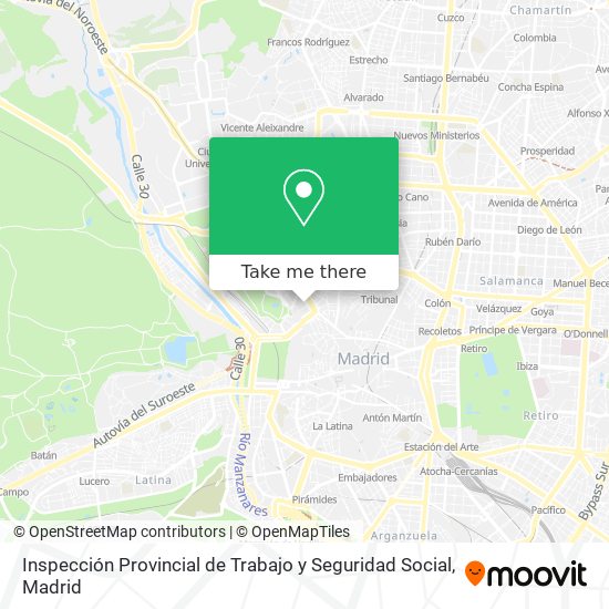 Inspección Provincial de Trabajo y Seguridad Social map