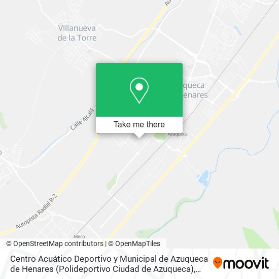 mapa Centro Acuático Deportivo y Municipal de Azuqueca de Henares (Polideportivo Ciudad de Azuqueca)