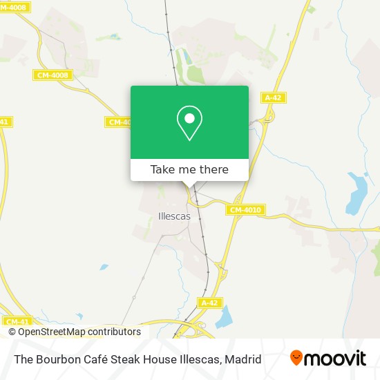 The Bourbon Café Steak House Illescas map
