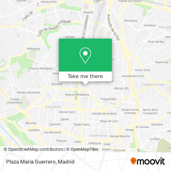 mapa Plaza Maria Guerrero