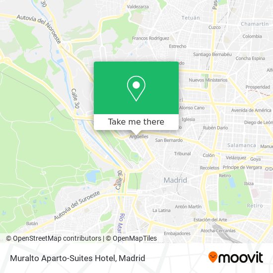 mapa Muralto Aparto-Suites Hotel