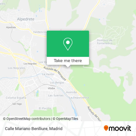 mapa Calle Mariano Benlliure