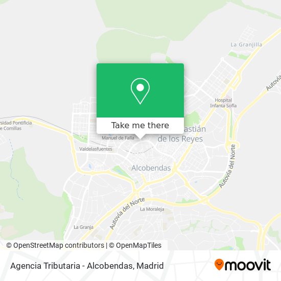 Agencia Tributaria - Alcobendas map