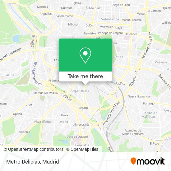 mapa Metro Delicias