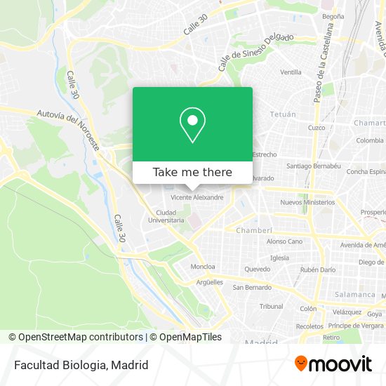 Facultad Biologia map