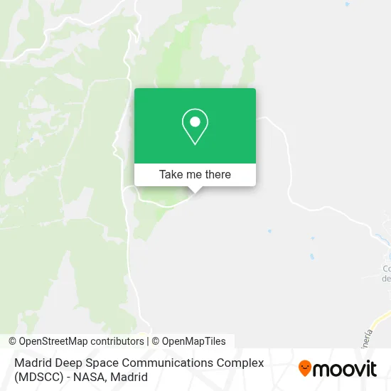 Madrid Deep Space Communications Complex (MDSCC) - NASA map