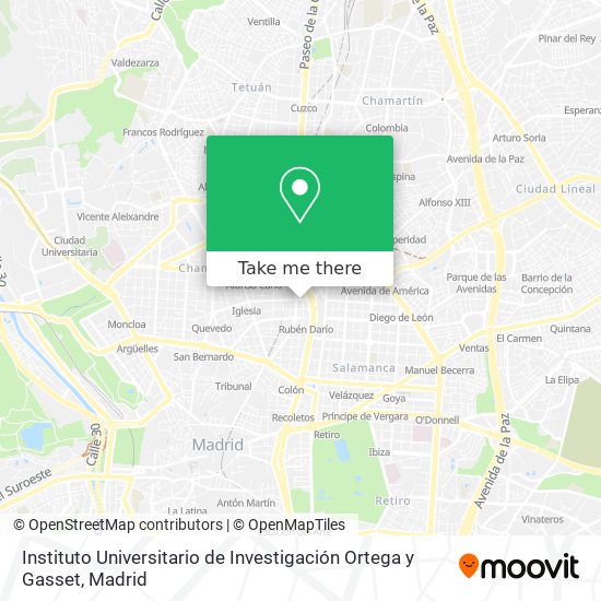 Instituto Universitario de Investigación Ortega y Gasset map