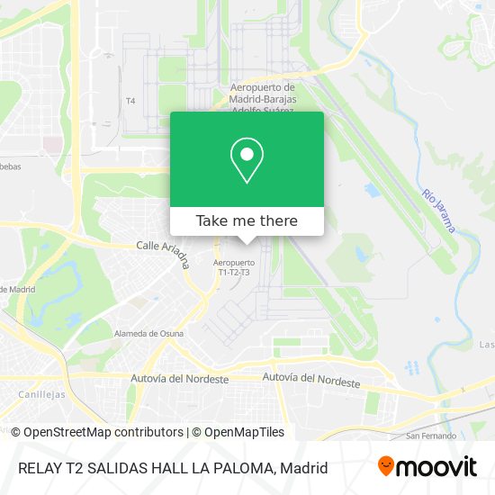 mapa RELAY T2 SALIDAS HALL LA PALOMA