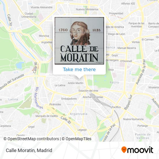 Calle Moratin map