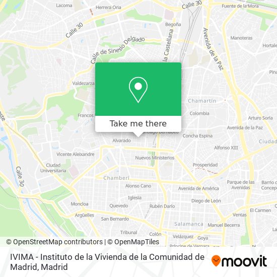 IVIMA - Instituto de la Vivienda de la Comunidad de Madrid map