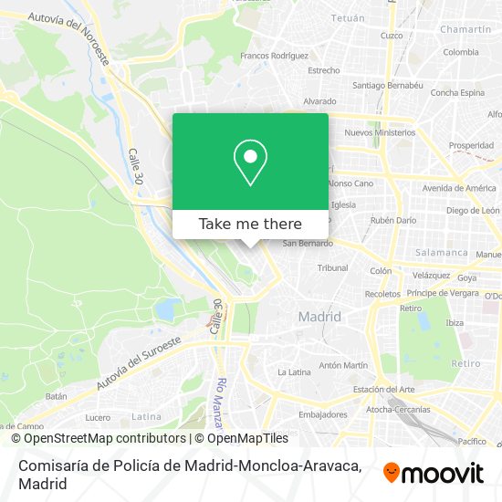 Comisaría de Policía de Madrid-Moncloa-Aravaca map