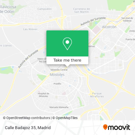 mapa Calle Badajoz 35