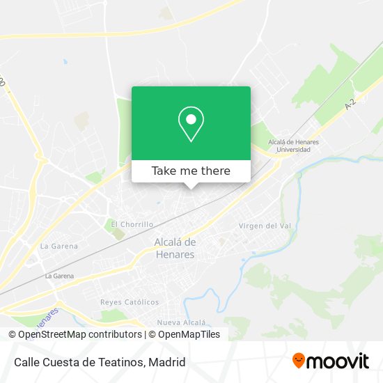 mapa Calle Cuesta de Teatinos