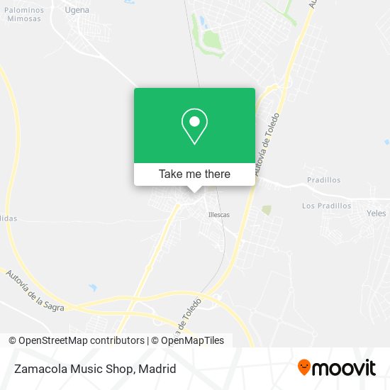 mapa Zamacola Music Shop