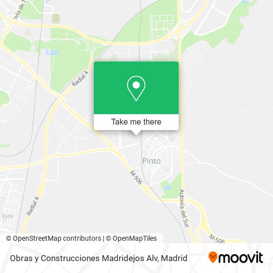 Obras y Construcciones Madridejos Alv map