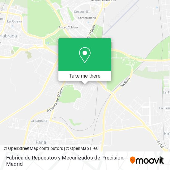 mapa Fábrica de Repuestos y Mecanizados de Precision