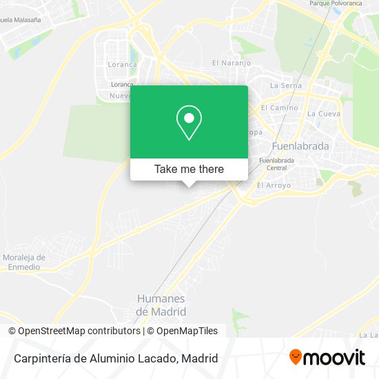 mapa Carpintería de Aluminio Lacado