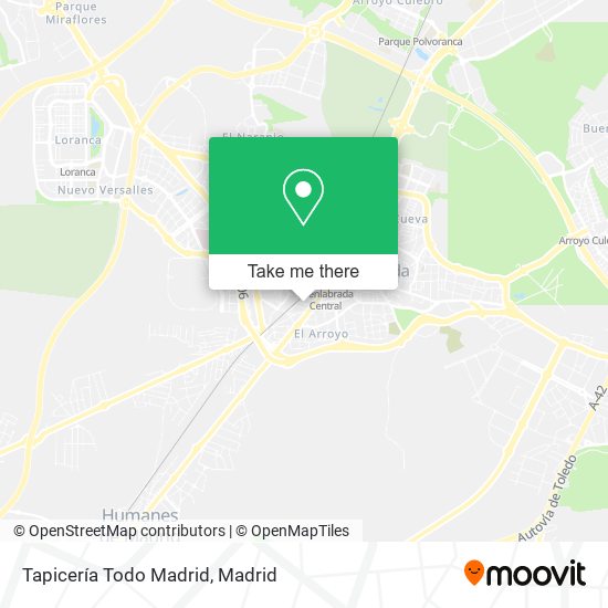 Tapicería Todo Madrid map