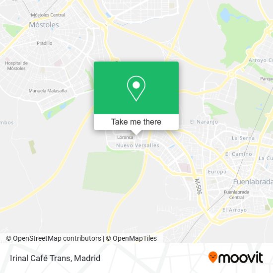 Irinal Café Trans map