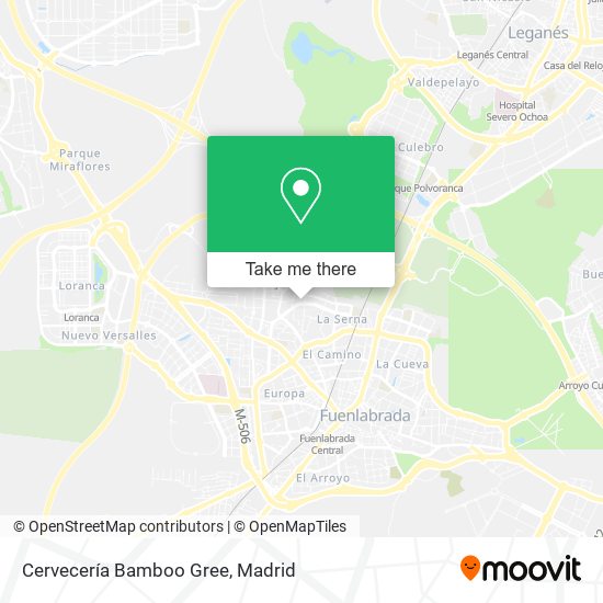 Cervecería Bamboo Gree map