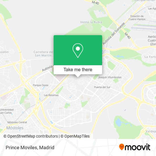 Prince Moviles map
