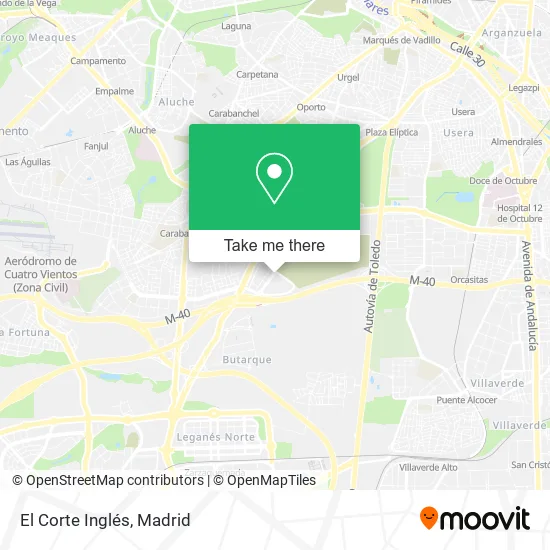 El Corte Inglés map