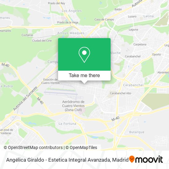 Angélica Giraldo - Estetica Integral Avanzada map