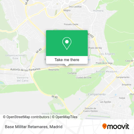 Base Militar Retamares map