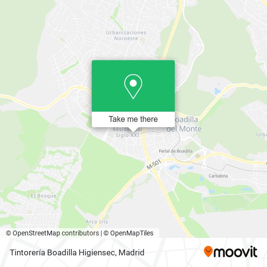 Tintorería Boadilla Higiensec map