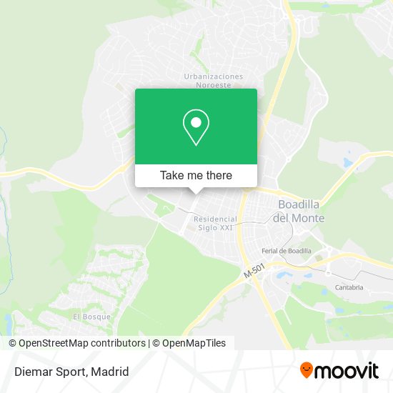 Diemar Sport map