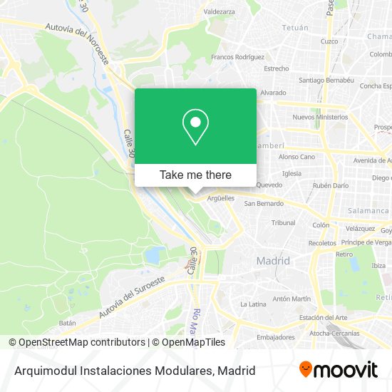 mapa Arquimodul Instalaciones Modulares