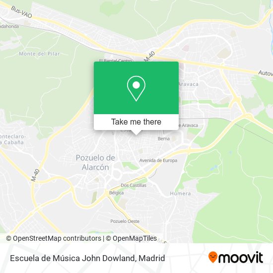 Escuela de Música John Dowland map