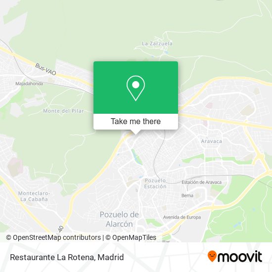 mapa Restaurante La Rotena