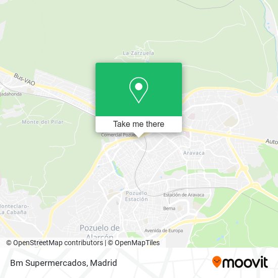 Bm Supermercados map