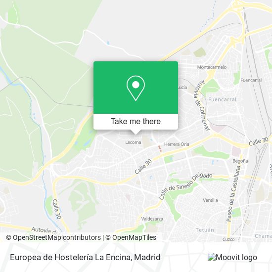 Europea de Hostelería La Encina map