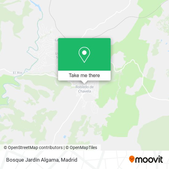 mapa Bosque Jardín Algama