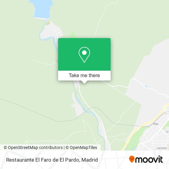 Restaurante El Faro de El Pardo map