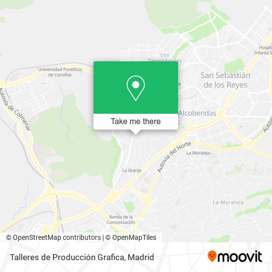 Talleres de Producción Grafica map