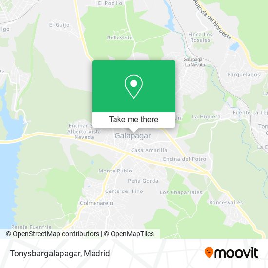 mapa Tonysbargalapagar